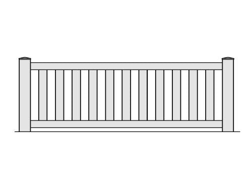 Closed Picket Fence Panel