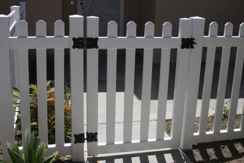 Routed Picket Fence Gate