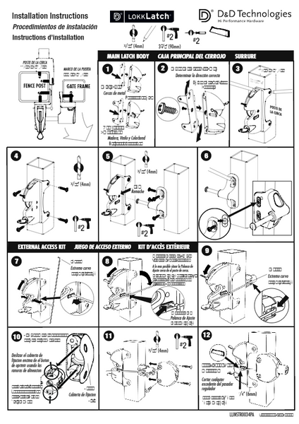 LokkLatch Gate Latch